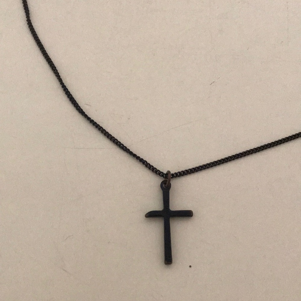 Black Cross Necklace